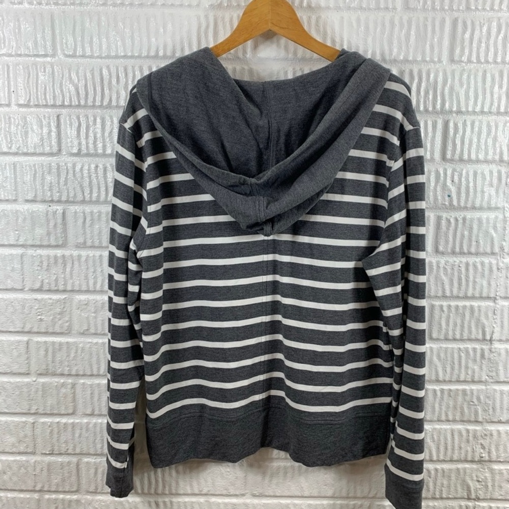 CAbi Gray Striped Hoodie - Picture 4 of 6